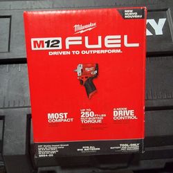 Milwaukee M12 Fuel 3/8 Stubby Impact Wrench Tool Only New 