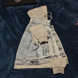 Rue 21 Jean Sweater Jacket Size-Medium