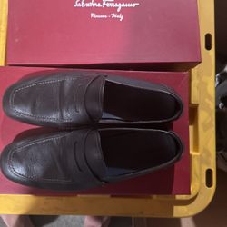 Brown Salvatorre Ferregamo Hickory 8.5