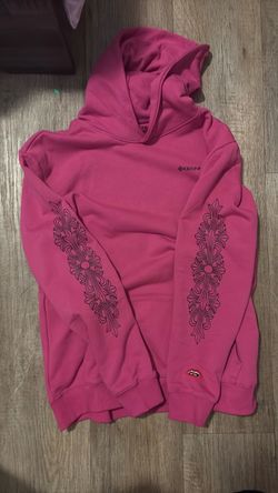 purple chrome heart hoodie