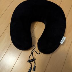 POTG Memory Foam Neck Pillow (Black)