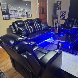 New Power Reclining 3-Pc Set — Sofa • Loveseat • Chair