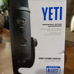 NEW SEALED Logitech Blue Yeti Premium Multi-Pattern USB Condenser Microphone