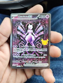 Mewtwo ex Pokémon Card 151/128 Special Illustration Rare pokemon 30th anniversary