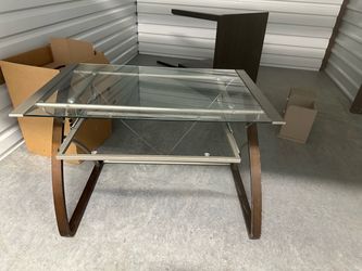 Glass desk