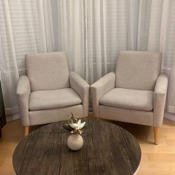 2 Arm Chairs 