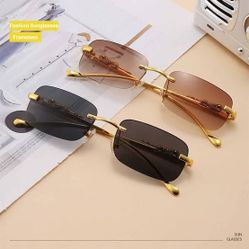 Frameless Sunglasses Multiple Colors Available