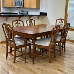 7-pc Vintage Mahogany Dining Set