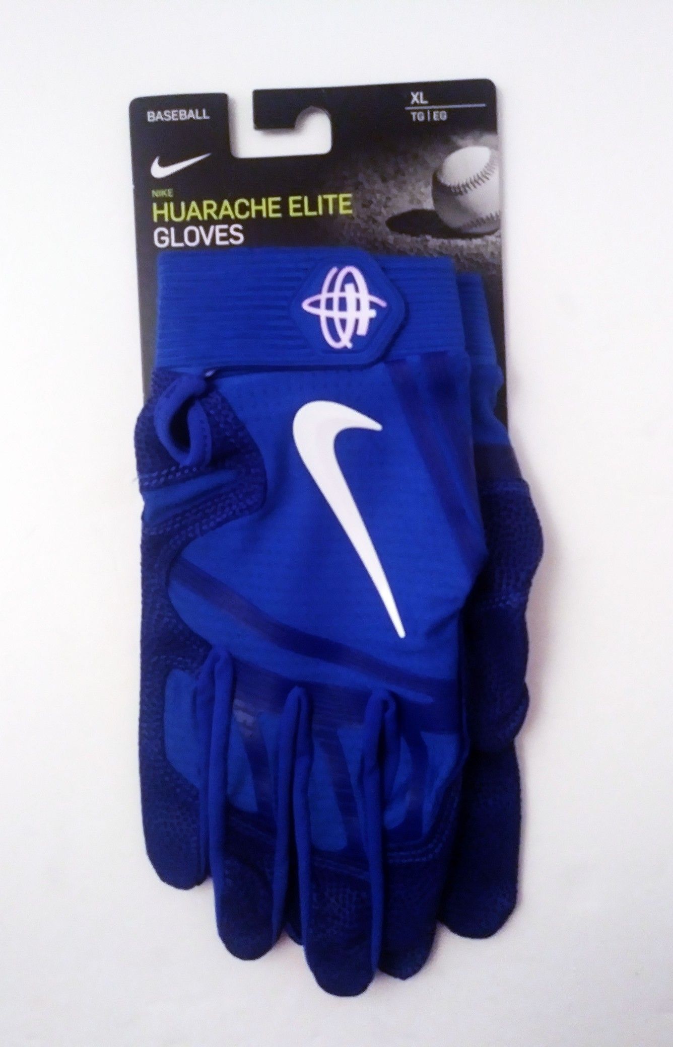 Nike Huarache Elite Baseball Batting Gloves Royal Blue/White PGB643-468- Size XL