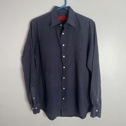 Carolina Herrera Button Down Shirt Mens Size 15 1/2 Blue