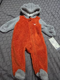 Texas Longhorns 3/6 Months Baby Full Zip Babysuit $45 Retail