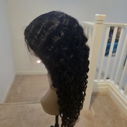 24 Inch Water Wave 13x6 Transparent Lace Frontal Wig 