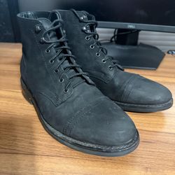 Thursday Boot Co. Captain Black Matte Leather Boots Size 9.5 – Excellent Conditi