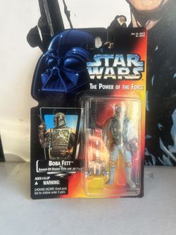 1995 Kenner Star Wars power of the force Boba Fett action figure