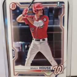 BRADY HOUSE PROSPECT BASEBALL CARDS!!