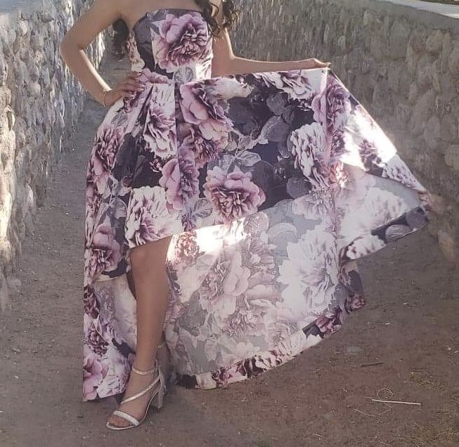 Strapless Flower Dress