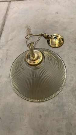 Retro 70’s Clear Glass Ceiling Fixture