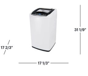 Small Portable Washer,Portable Washer 0.9 Cu. Ft. with 5 Cycles, Transparent Lid & LED Display