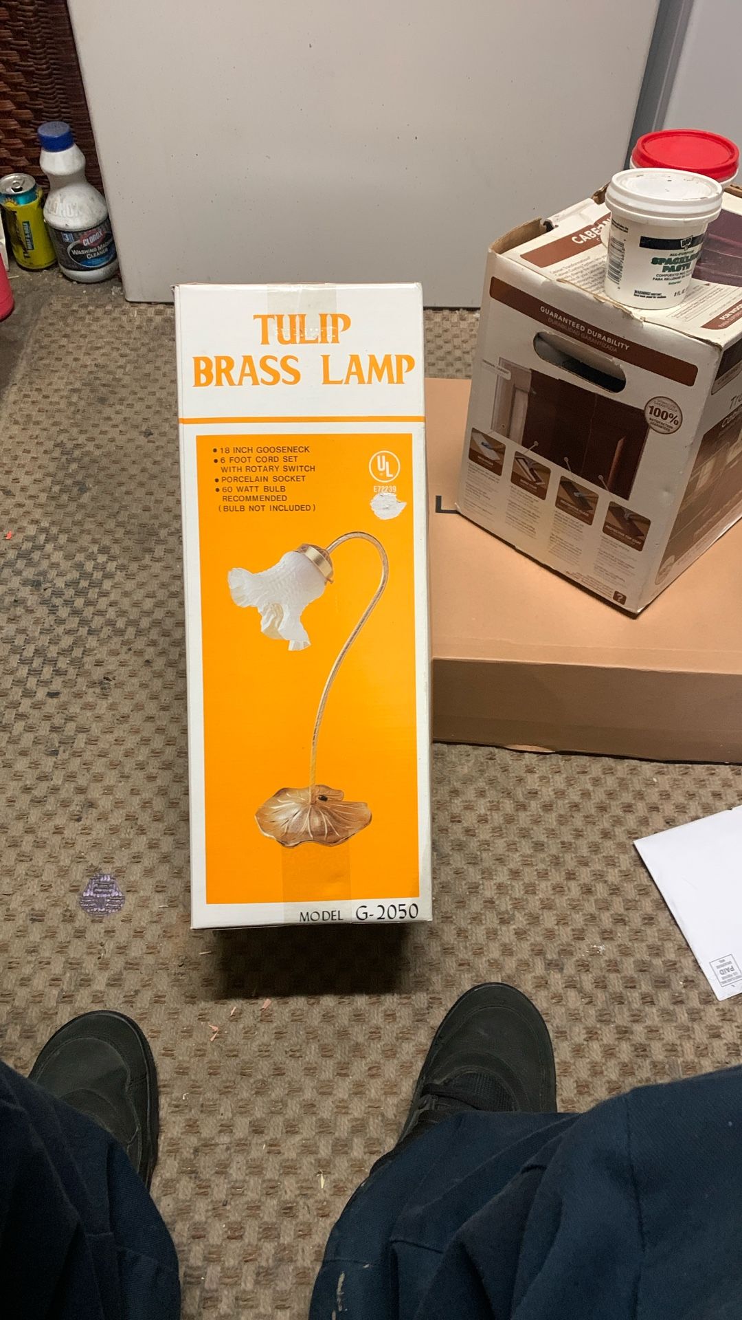 Tulip Brass Lamp