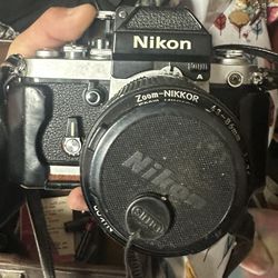 Vintage Nikon F2 With Included Sunpak 443d Flash And Attachment