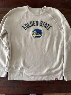 GOLDEN STATE WARRIORS DESIGNER CHENILLE PRINT PULLOVER SWEATSHIRT