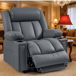 Triple Motor Large Power Lift Recliner Chair for Elderly with Heat and Massage