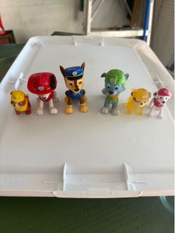 6 paw patrol figures