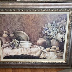 Framed Still Life Artwork Originally $200 Plus Tax