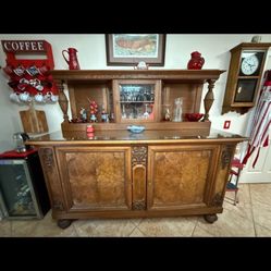 Wooden & Glass Buffet