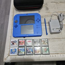 Nintendo 2DS With Games And Case