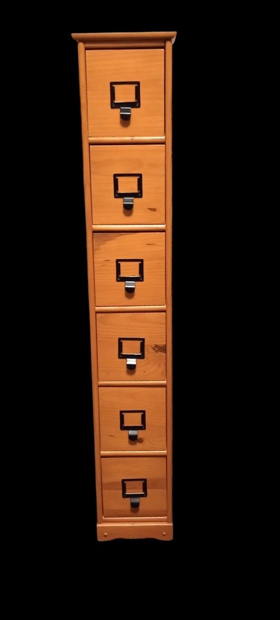 6 Drawer Media/catalogue Storage File Cabinet