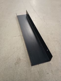 24" gunmetal black floating shelf