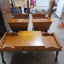 MCM 2 End Tables And Coffee Table Set