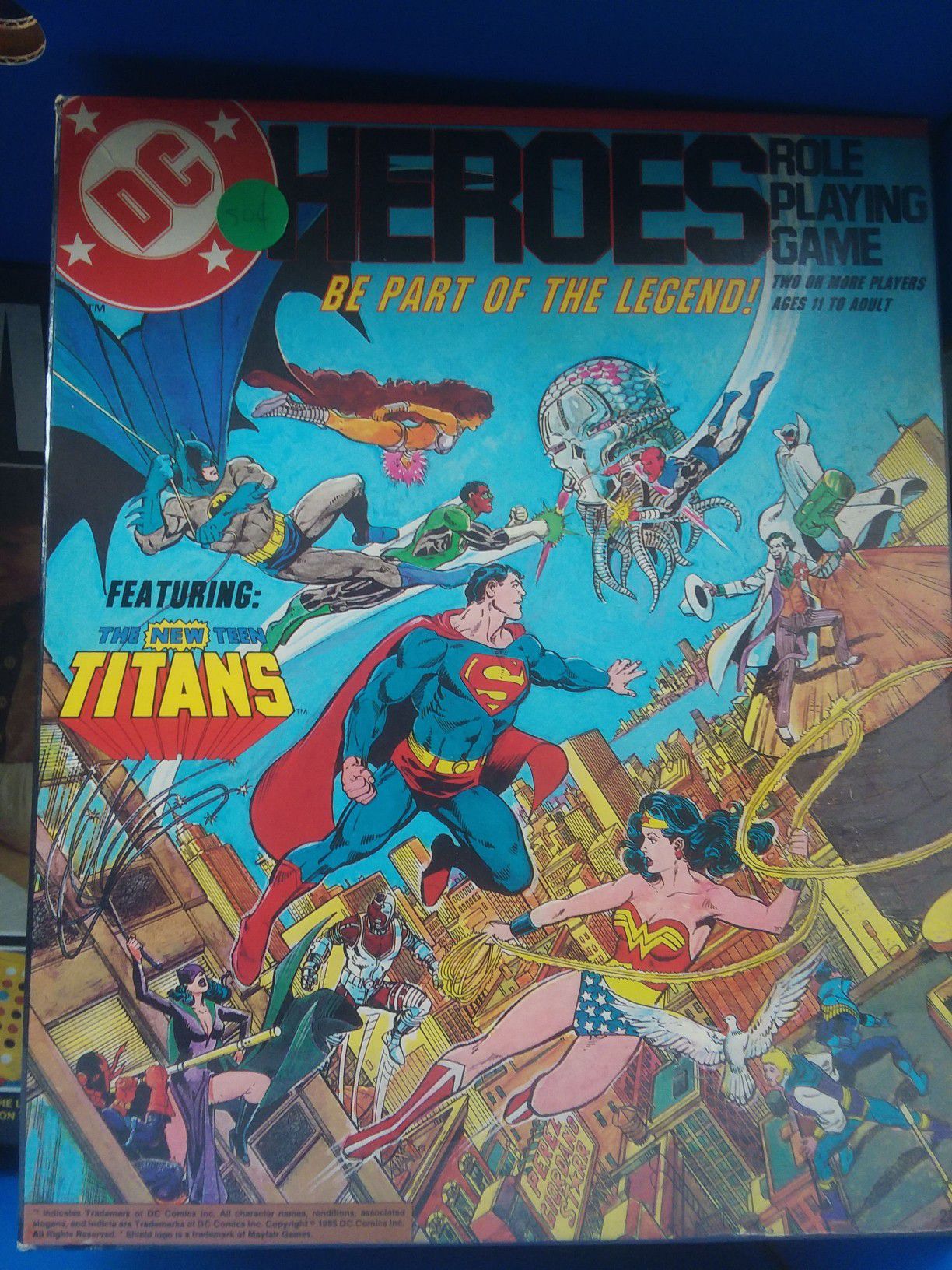 Vintage DC Heroes board game