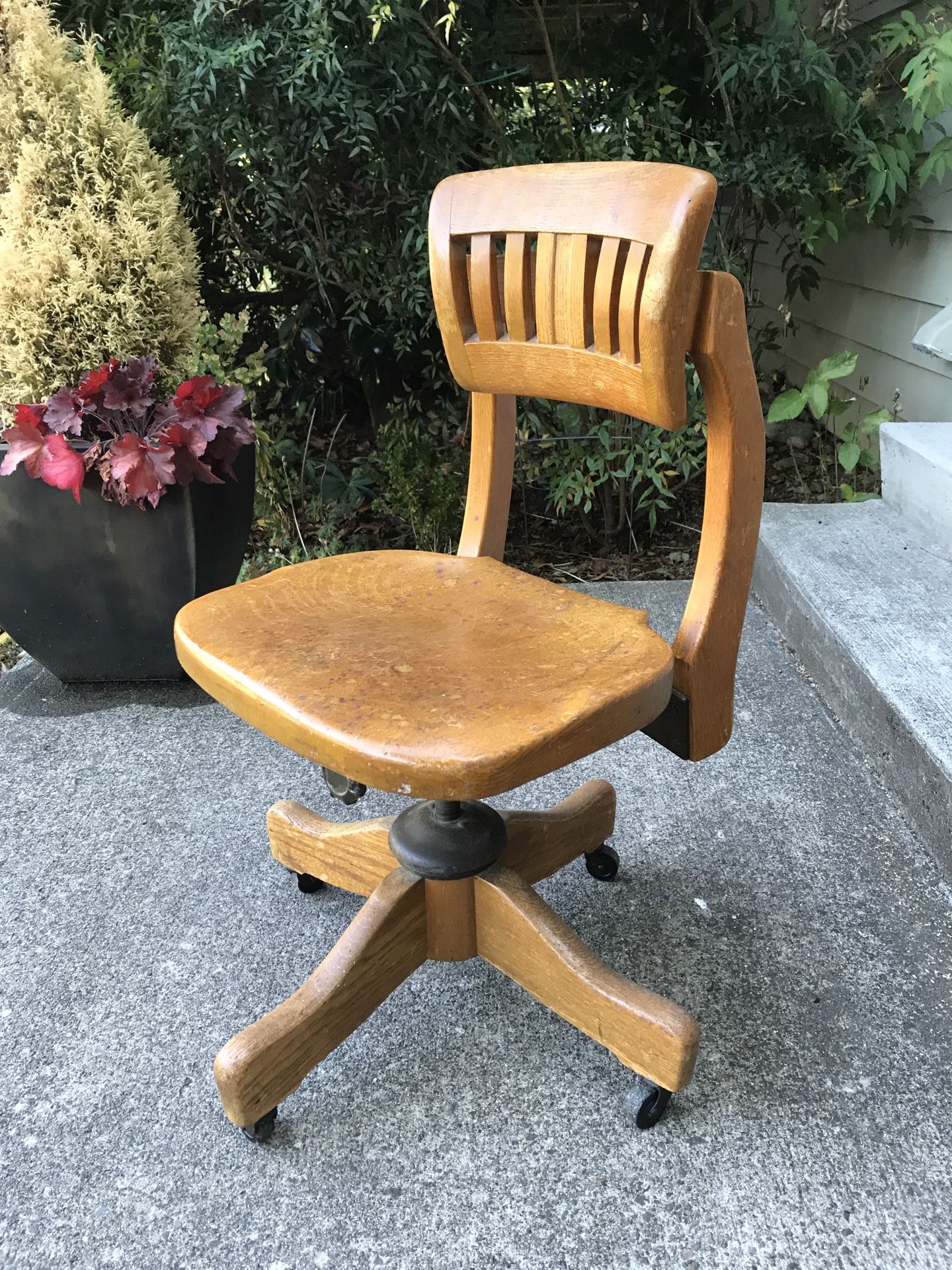 Antique desk chair