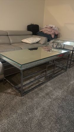 Mirror coffee table set