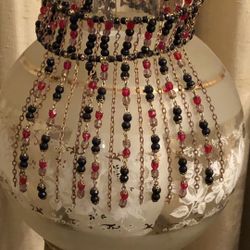 Very Unusual  Beaded Choker Necklace ! For Special Occasions Use I Only A Few Times