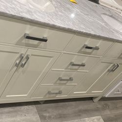 60 Inch Bath Vanity With Marble Top 