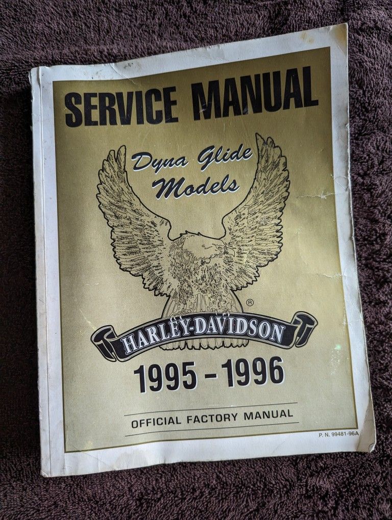 Harley-Davidson 1995 to 1996 Dyna Glide models service manual