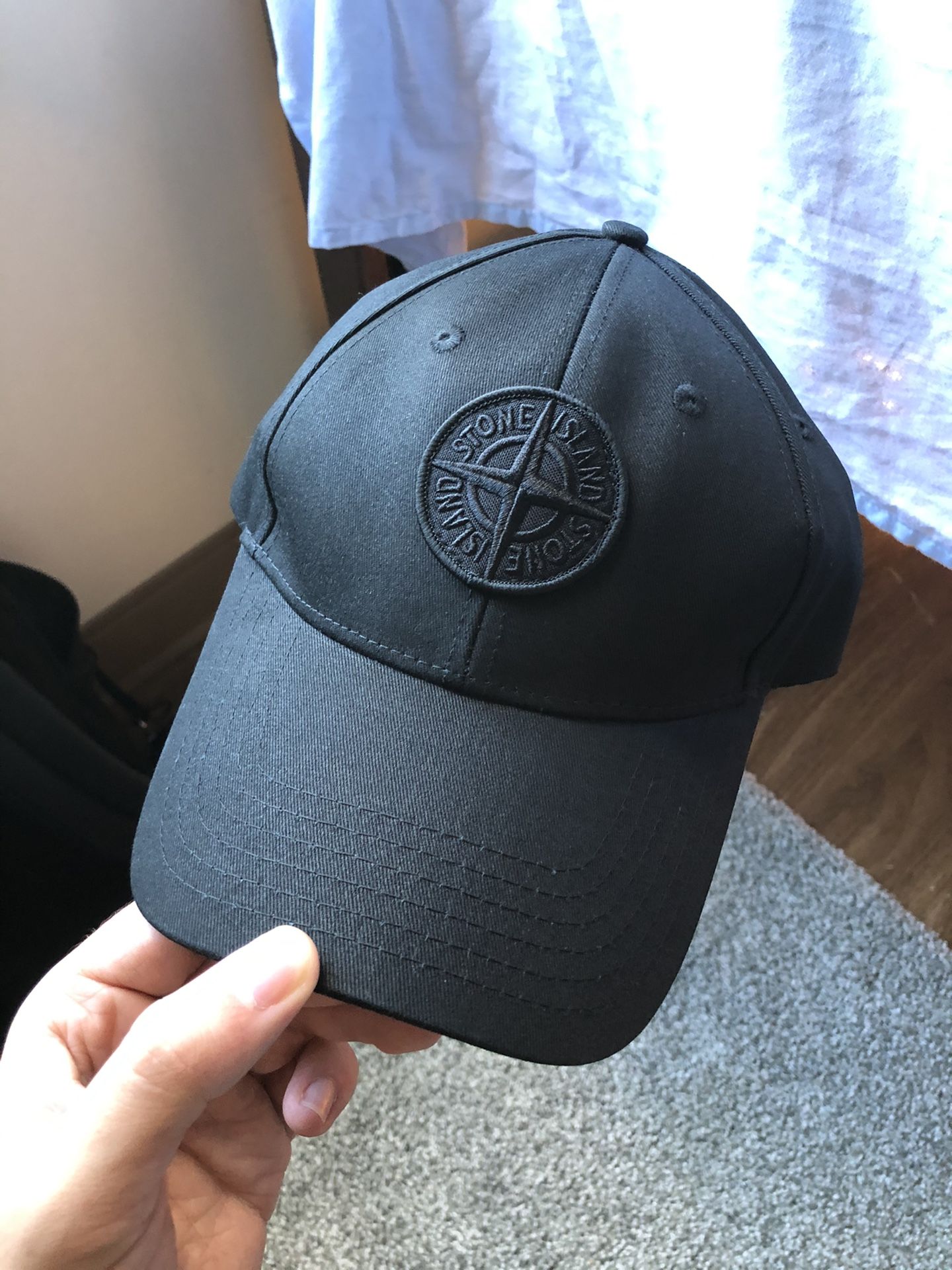 NWT Stone island charcoal black hat