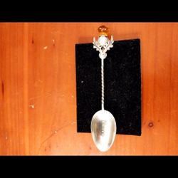 Antique Sterling Silver Spoon( S.S.Saxonia )Engraving(NEW Pics!!)