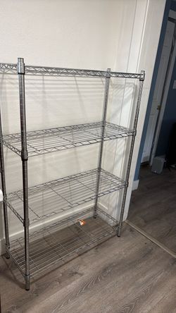 4-Tier Chrome Wire Shelving Unit