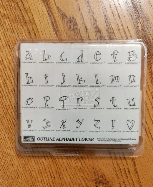 Stampin Up Outline Alphabet