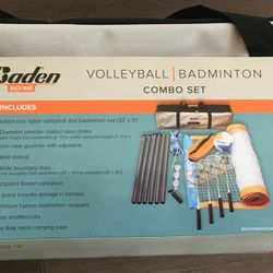 Volleyball & Badminton Combo Set