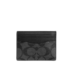 NWT Coach Slim Id Card Case In Signature Canvas