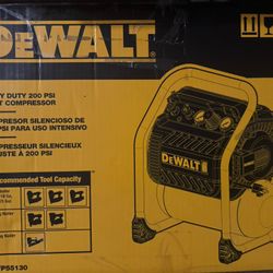 Dewalt 2.5 Gal. Portable Electric Heavy Duty 200 PSI Quiet Air Compressor