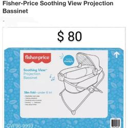 Brand New Fisher And Price Shooting View. Projection Bassinet 
