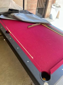 Pool table with accessories
