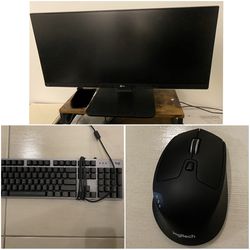 Monitor, Keyboard, & Mouse Bundle Lot