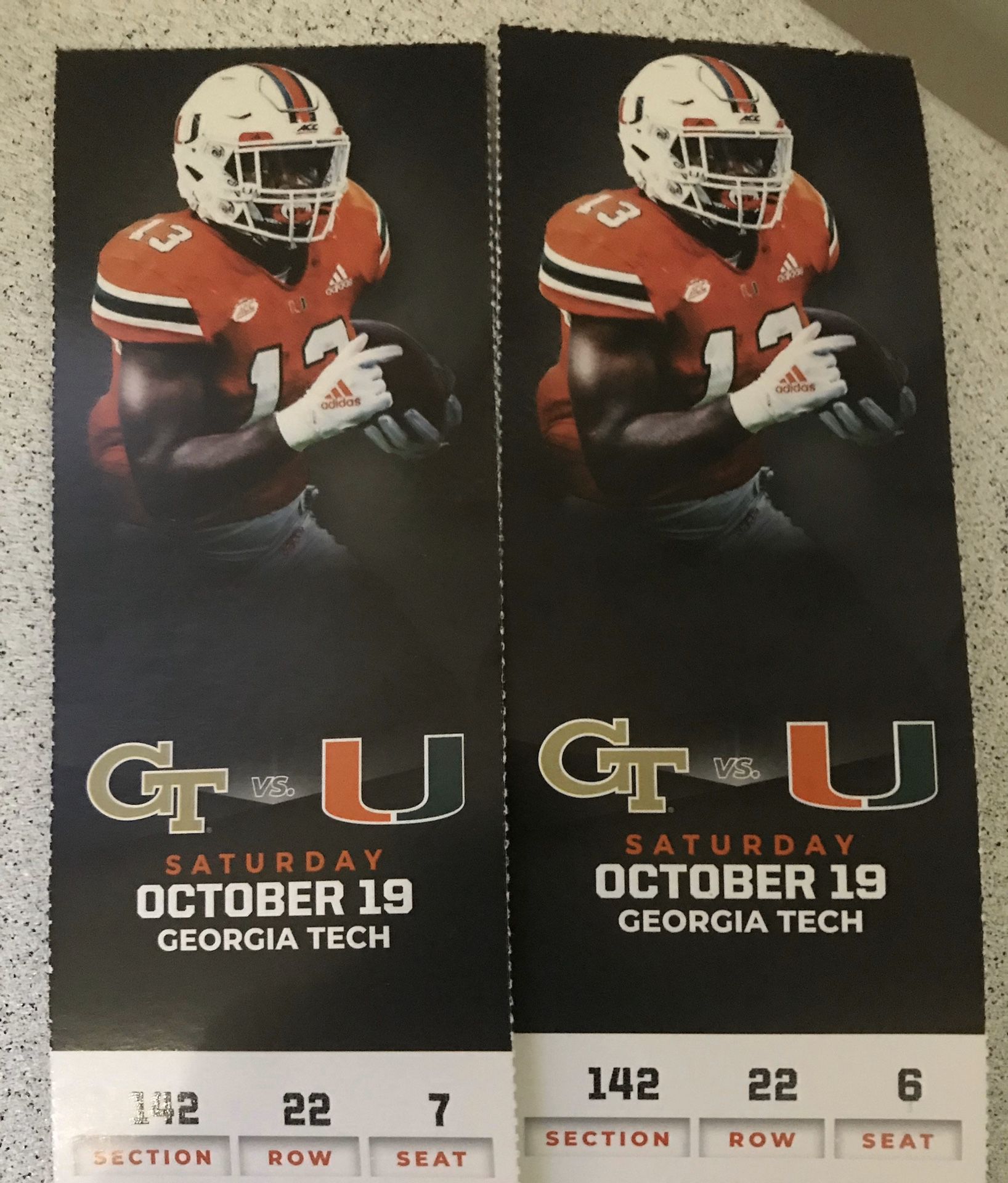 Tickets UM vs Georgia Tech !!!